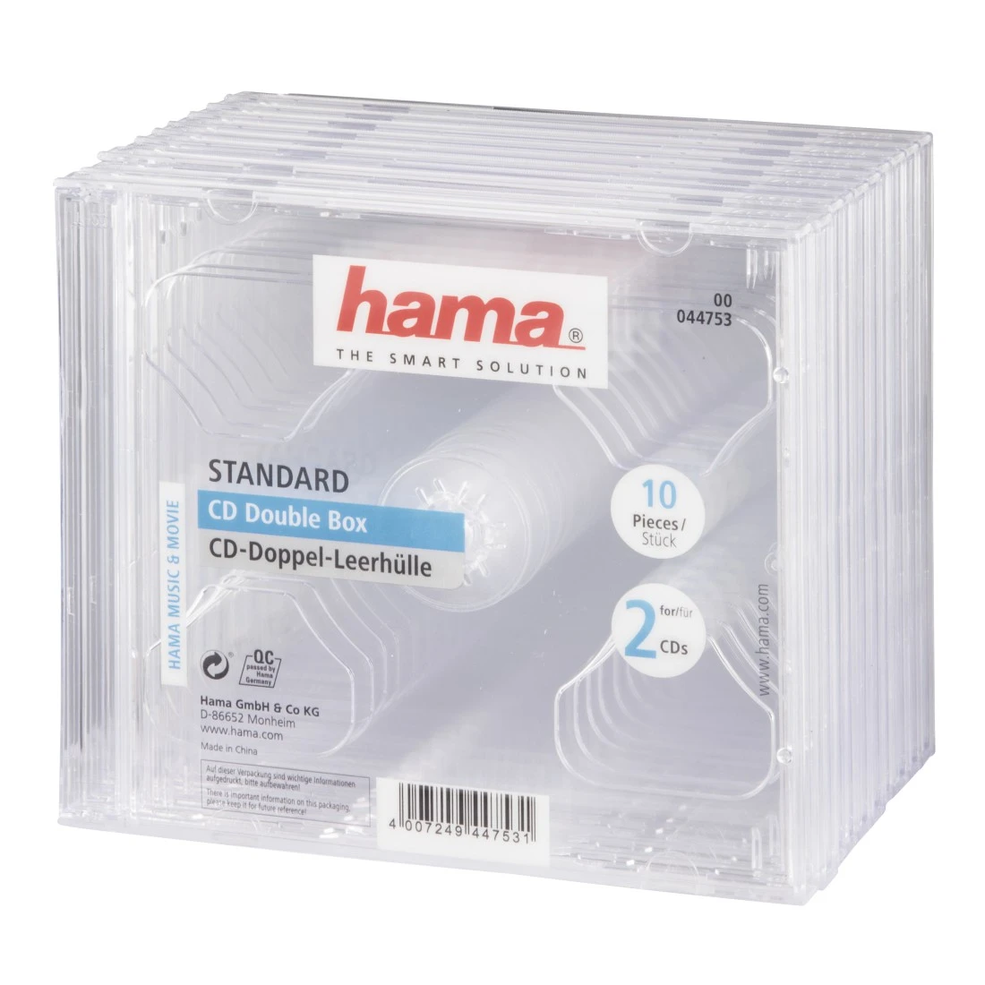 Hama Boîtiers vides pour CD-ROM/DVD-ROM, 100, colorés / Boîtier vide