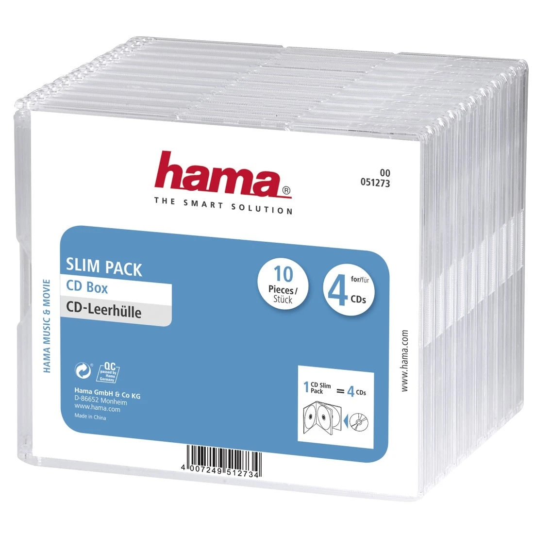 Hama Boîte CD Slim 25 Unités