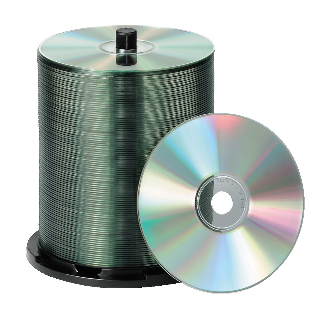 Boîtier CD Slim, boîte de 100, Transparent / Noir