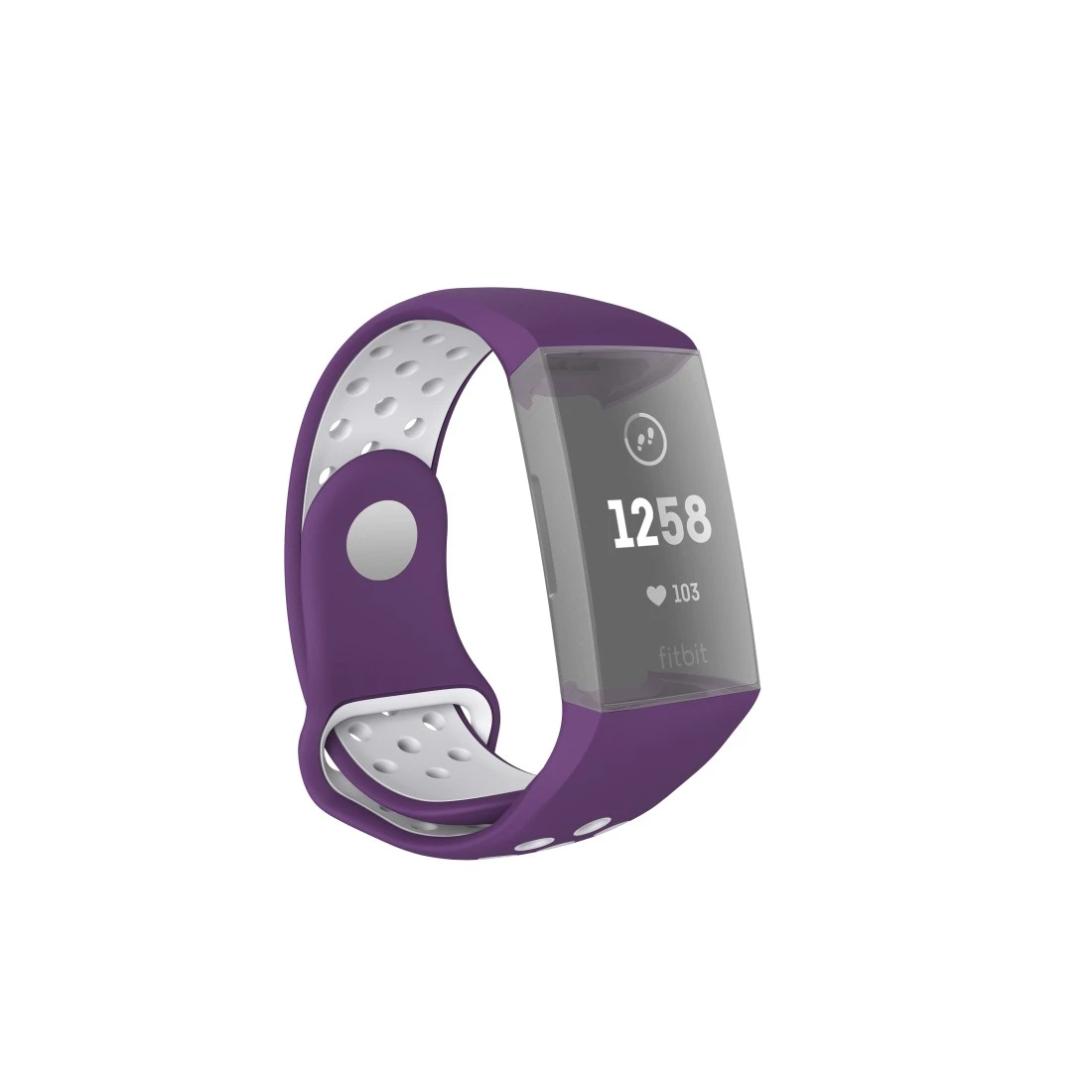 Bracelet de sport pour Fitbit Charge 3/4, bracelet resp., lilas