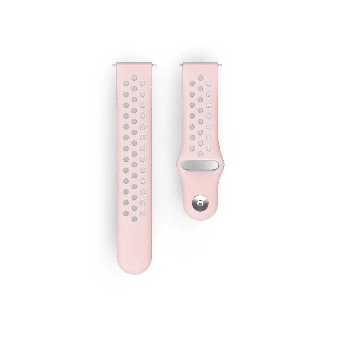 Hama Bracelet sport pour Fitbit Versa 2/Versa (Lite), Rose/Gris