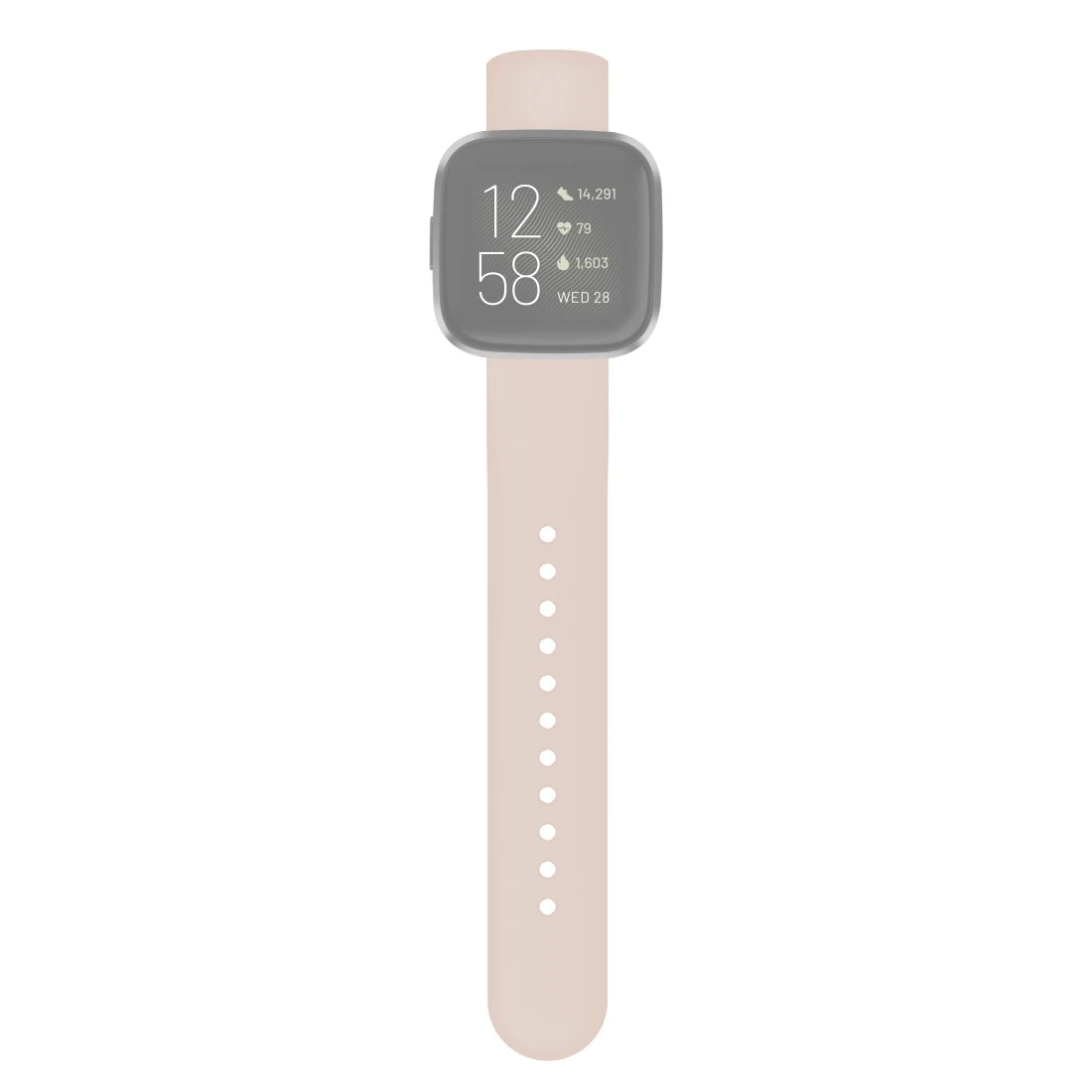 Bracelet pr Fitbit Versa 2/Versa (Lite), bracelet silicone rech., rose |  Hama