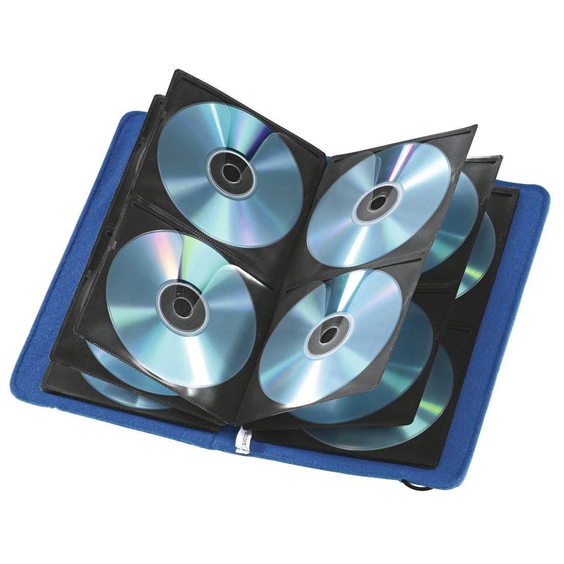 Pochette de rangement 48 CD/DVD BENZI bleu