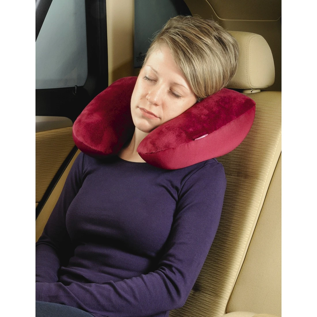 Coussin de voyage – Cale nuque – Rouge