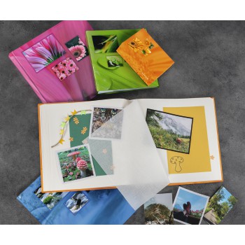 20 pages blanches Aqua Hama Album photo auto-adh/ésif Singo 28x31 cm