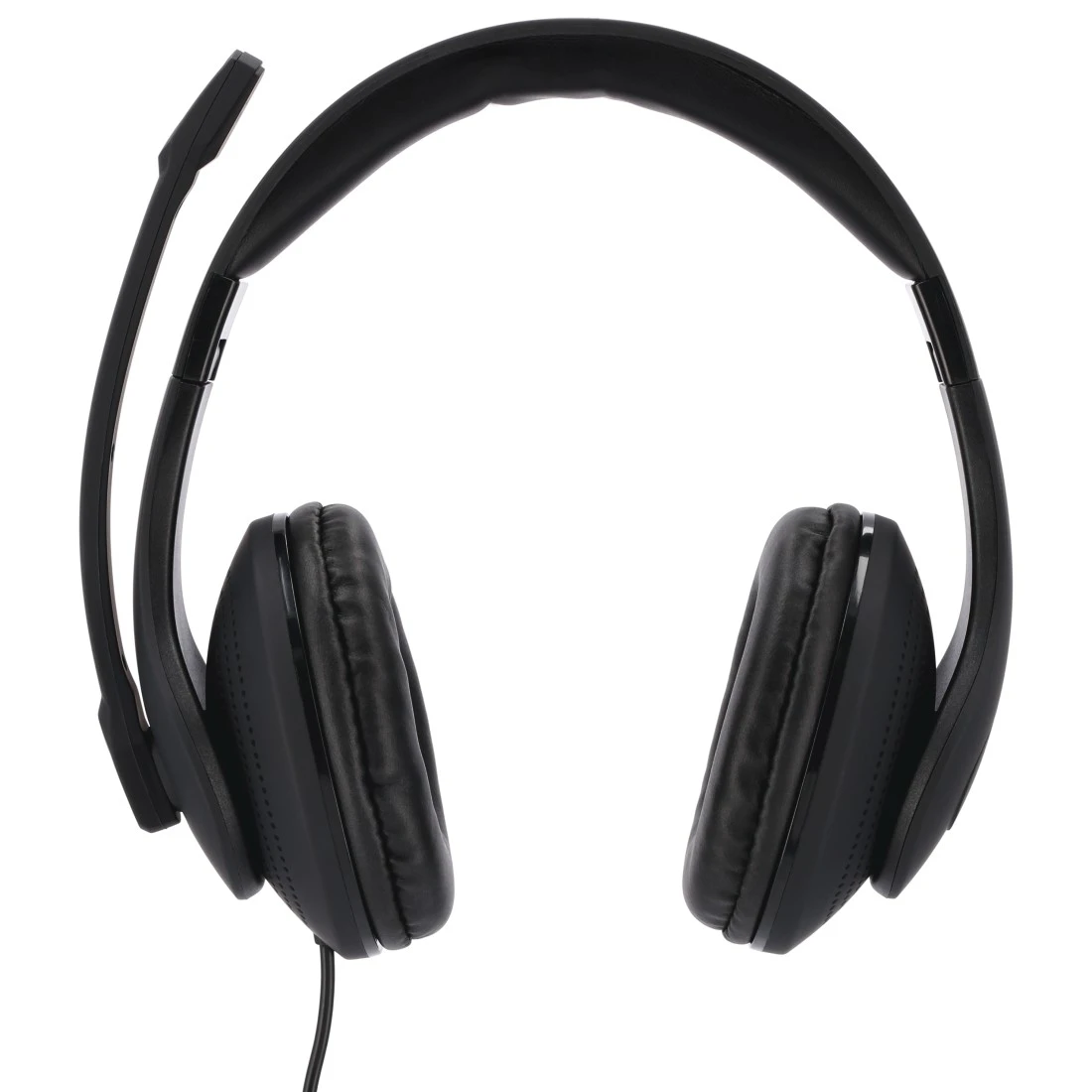 Casque micro de bureau pour PC HS-P200, stéréo, noir