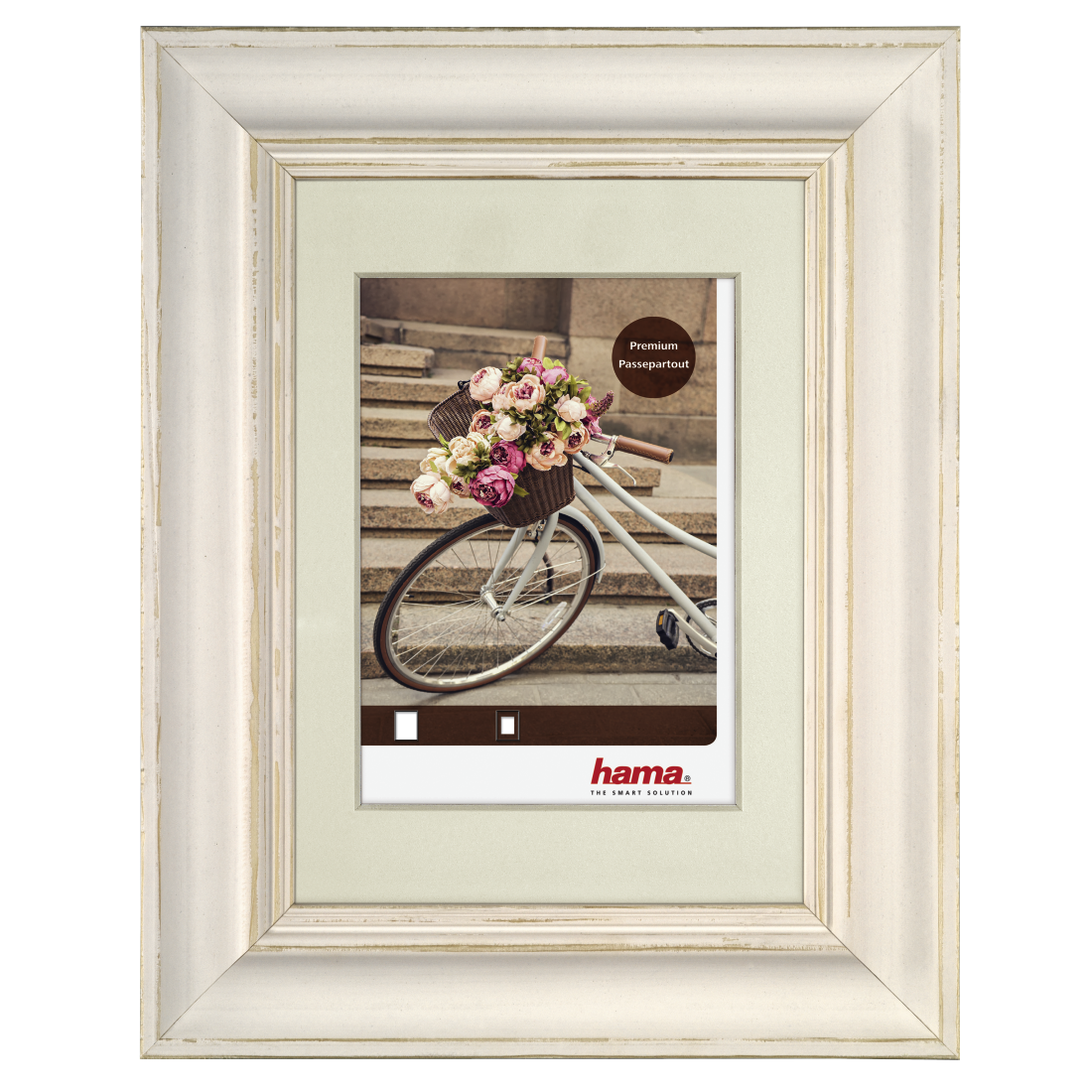 Cadres en bois vélo 40x50 cm Blanc