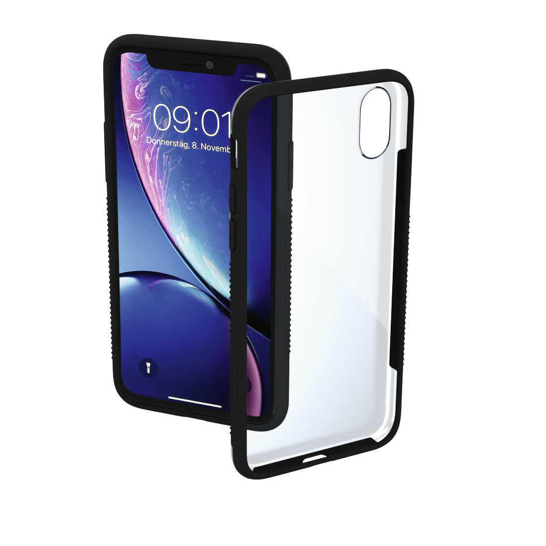 coque iphone xr transparente motif rigide