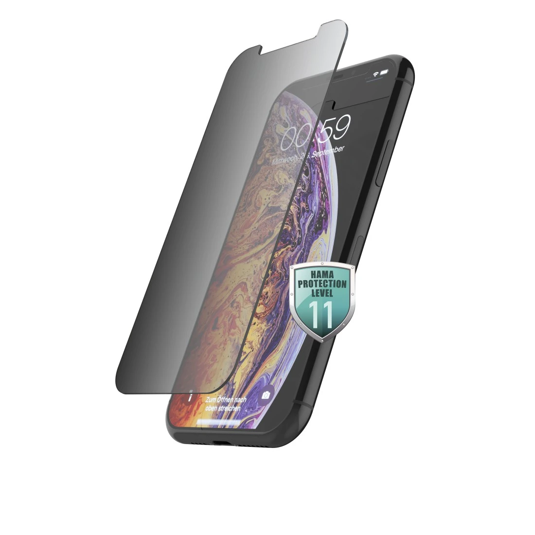 Protection d’écran verre véritable Privacy Apple iPhone X / XS / 11 Pro