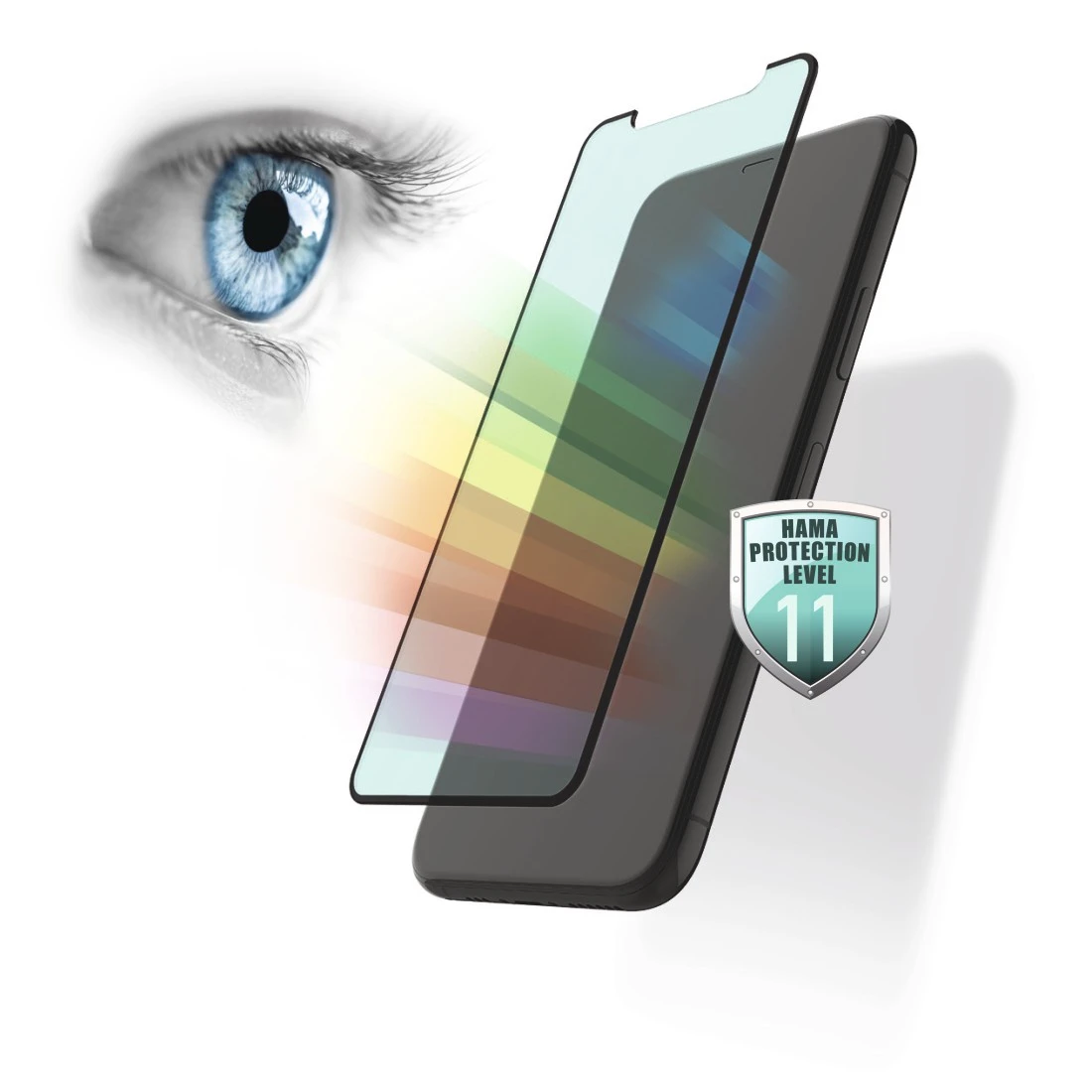 Protection d'écran iPhone 12 / 12 Pro verre trempé et filtre de
