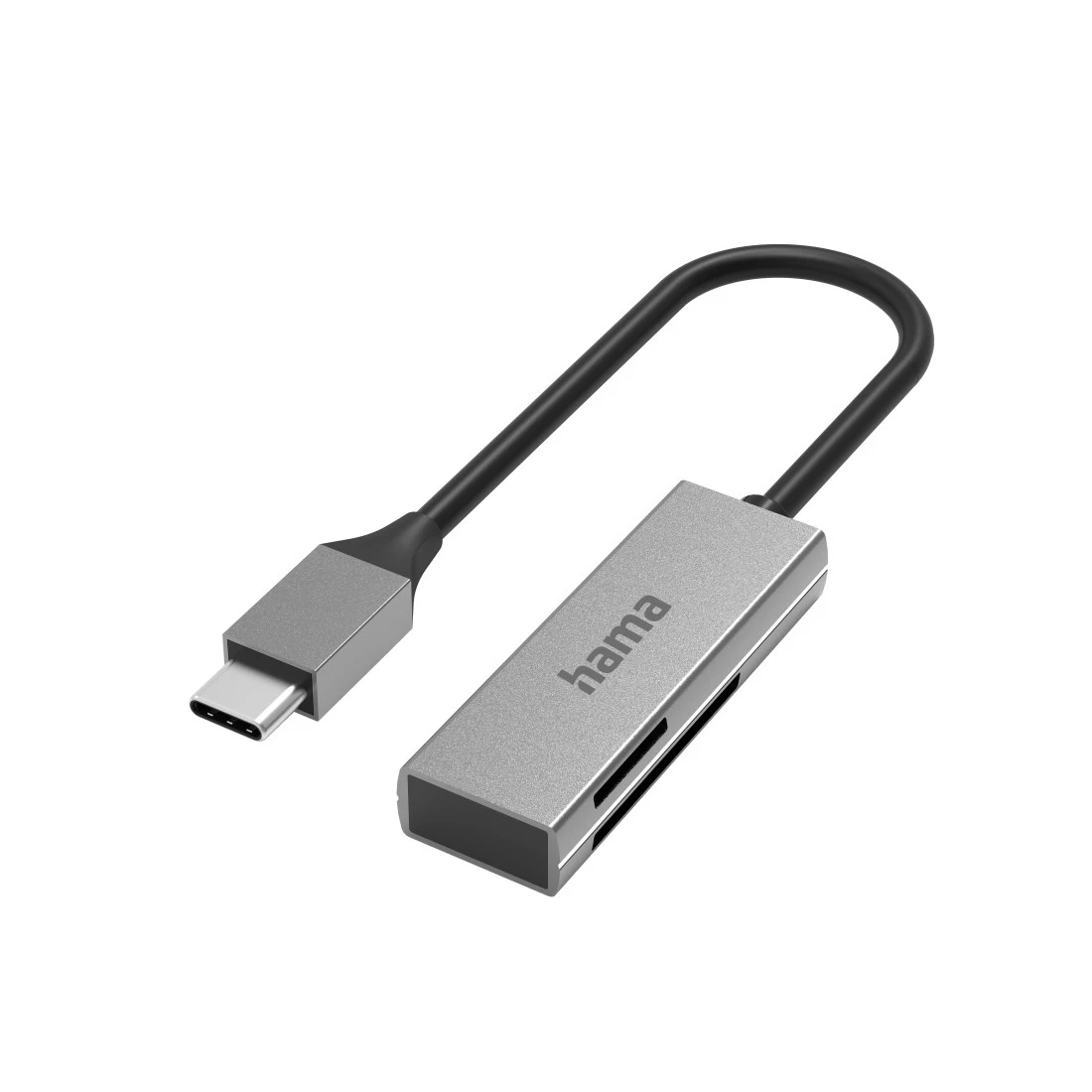 Lecteur de cartes USB, USB-C, USB 3.0, SD/microSD, Alu