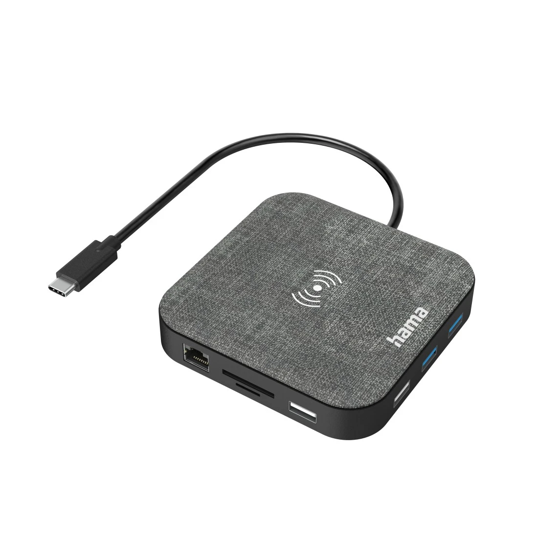 Hub USB-C, Connect2QiCharge, chargement ss fil, multiport, 12