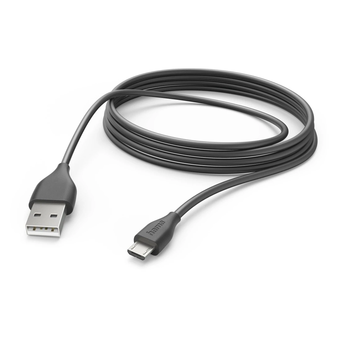 Câble de charge, USB-A - micro-USB, 3 m, noir