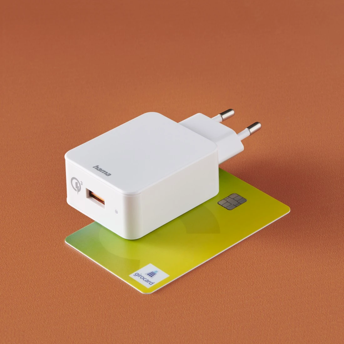 Chargeur rapide avec câble de charge USB-C, Qualcomm®, 19,5 W, 1,5 m, blan