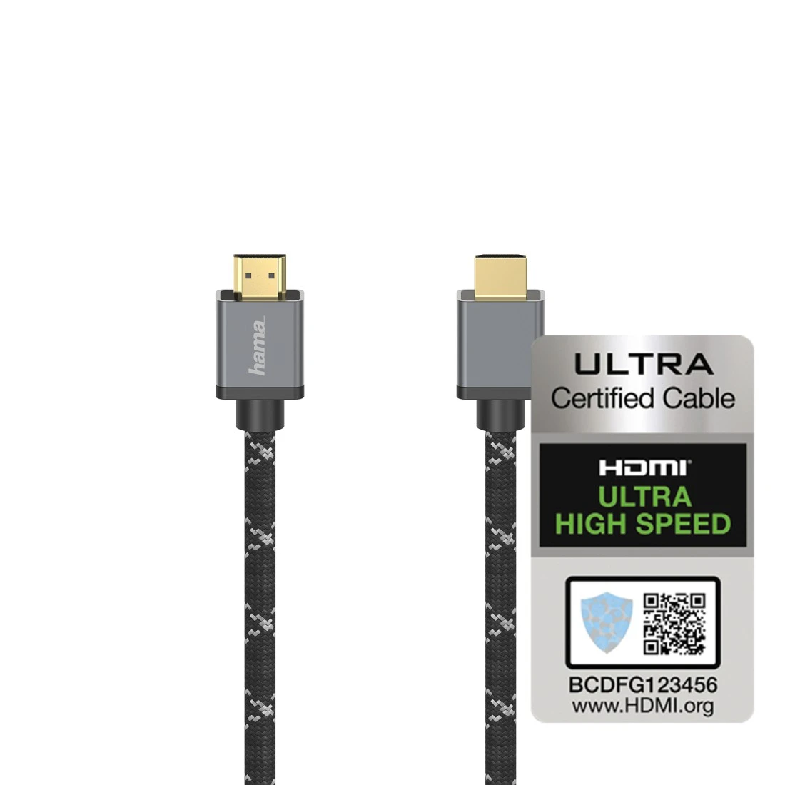 Câble HDMI™ ultra hte vit., certif., f. mâle - f. mâle, 8K, alu, 3,0 m