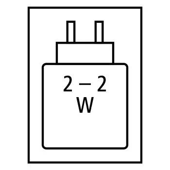 Alimentation électrique haute performance requise: 2.0 W / Alimentation électrique minimale requise: 2.0 W / USB PD: Non 