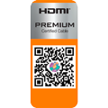 In-house test and quality seal
, HDMI™ PREMIUM Cerified Cable