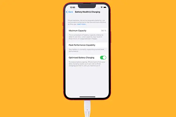 Batterie chargée à 80 %