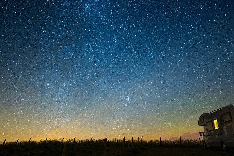 Photographier les étoiles à la nouvelle lune.