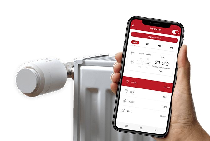 Chauffage intelligent contrôlé par application