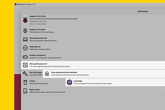 Print écran : sélection du système d’exploitation