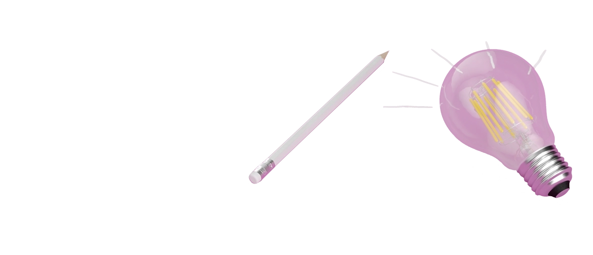 L'ampoule LED et le crayon de couleur sont côte à côte.