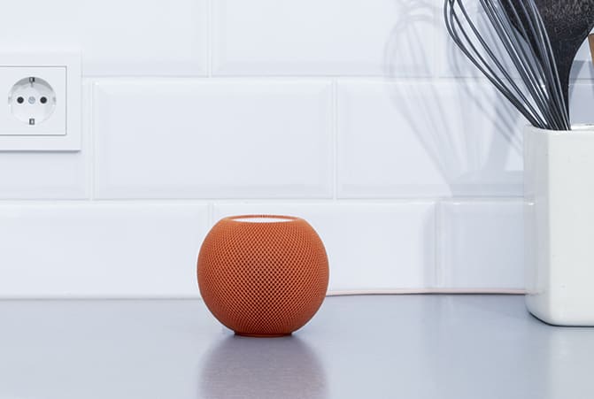Une cuisine avec un objet intelligent