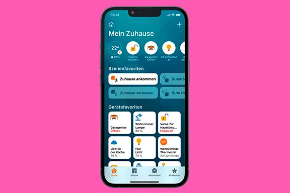 Capture d’écran de l’application « Maison » d’Apple